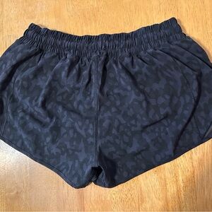 Lululemon Athletica Black Patterned Athletic Shorts